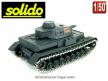 Le char Panzer IV gris en version canon court de Solido au 1/50e incomplet