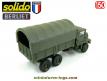 Le camion militaire Berliet GBC 8 Kt bâché en miniature de Solido au 1/50e