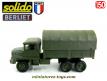 Le camion militaire Berliet GBC 8 Kt bâché en miniature de Solido au 1/50e