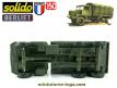 Le camion militaire Berliet GBC 8 Kt bâché en miniature de Solido au 1/50e