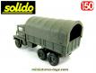 Le camion militaire Berliet GBC 8 Kt bâché miniature de Solido au 1/50e