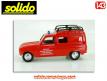 La Renault R4 F6 pompiers français miniature de Solido au 1/43e