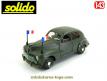 La voiture Peugeot 203 militaire en miniature de Solido au 1/43e