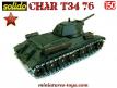 Le char russe T34/76 modèle 1943 en miniature de Solido au 1/50e