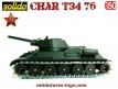 Le char russe T34/76 modèle 1943 en miniature de Solido au 1/50e