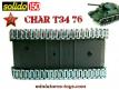 Le char russe T34/76 modèle 1943 en miniature de Solido au 1/50e
