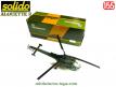 L'hélicoptère français Alouette 3 militaire en miniature de Solido au 1/55e