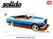 Le cabriolet Peugeot 403 bleu par Solido en miniature au 1/43e incomplet