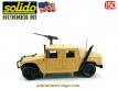 Le VLTT Hummer H 1 sable a tourelle cal 50 en miniature de Solido au 1/50e