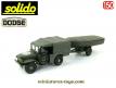 Le Dodge WC 51 4x4 avec une remorque bateau miniature par Solido au 1/50e