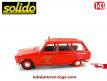 Le break Peugeot 204 Pompiers Haut Rhin miniature Solido au 1/43e incomplet