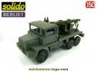 Le camion Berliet GBC 8 Kt grue militaire en miniature de Solido au 1/50e