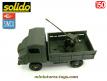 Le camion Simca Unic 4x4 Marmon canon de 20 en miniature par Solido au 1/50e