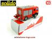 Le camion Man pompiers fourgon pompe tonne Gicar miniature de Solido au 1/60e