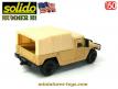 Le VLTT Hummer H 1 militaire sable bâché en miniature de Solido au 1/50e