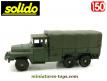 Un ACMAT 6x6 militaire français en miniature par Solido au 1/50e