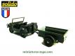 La Jeep DKW Munga militaire et sa remorque en miniature de Solido au 1/43e