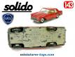 Le coupé Lancia Flaminia rouge en miniature par Solido au 1/43e incomplète