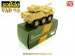 Le VAB Renault 6x6 avec une tourelle 90 mm en miniature de Solido au 1/50e