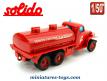 Le camion GMC 6x6 pompiers citerne incendie en miniature Solido au 1/50e