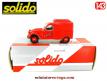 La 2CV Citroën fourgonnette AU pompiers Allo 18 de Solido en miniature au 1/43e