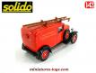 Le fourgon tôlé Citroën C4 F 1930 pompiers en miniature de Solido au 1/43e