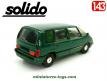 Le Renault Espace série 2 vert en miniature de Solido au 1/43e état moyen