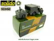 Le Dodge WC 51 4x4 avec remorque cuisine miniature de Solido au 1/50e