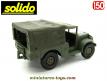 Le Dodge WC 51 4x4 bâchè en miniature militaire Solido au 1/50e 