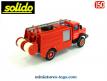 Le camion de pompiers citerne Iveco CCR miniature par Solido au 1/50e