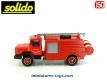 Le camion de pompiers citerne Iveco CCR miniature par Solido au 1/50e