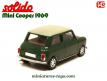 La Mini Cooper Austin verte de 1969 en miniature par Solido au 1/43e