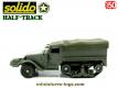 Le semi chenillé Half-track US M3 bâché en miniature par Solido au 1/50e