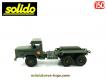 Le camion militaire Unic ZU 120 en miniature de Solido au 1/50e incomplet