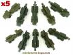 5 camions militaires Unic ZU 120 lances missiles miniatures Solido au 1/50e