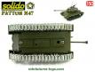 Le char américain Patton M47 vert armée en miniature de Solido au 1/50e