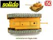Le char Patton M47 en miniature Solido au 1/50e repeint en brun sable