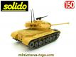 Le char Patton M47 sable armée israélienne de Solido en boite jaune au 1/50e