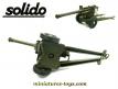 Le canon de 105 mm sur roues en miniature Solido série 200 avec boite jaune