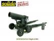 L'obusier lourd de 250 mm sur roues en miniature de Solido en boite jaune