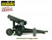 L'obusier lourd de 250 mm sur roues en miniature de Solido en boite jaune