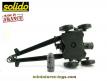 L'obusier lourd de 250 mm sur roues en miniature de Solido en boite jaune