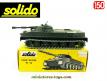 Le char amphibie russe PT76 vert miniature de Solido en boite jaune au 1/50e