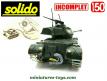 Le char Patton M47 miniature téléguidé de Solido au 1/50e incomplet