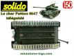Le char Patton M47 miniature téléguidé de Solido au 1/50e incomplet