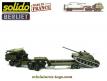 Le Berliet T12 semi remorque porte char avec AMX 30 miniature Solido au 1/50e