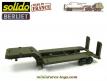 Le Berliet T12 semi remorque porte char avec AMX 30 miniature Solido au 1/50e