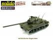 Le Berliet T12 semi remorque porte char avec AMX 30 miniature Solido au 1/50e