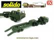 Le Berliet T12 et sa semi porte char en miniature Solido au 1/50e incomplet