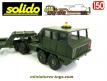 Le Berliet T12 et sa semi porte char en miniature Solido au 1/50e incomplet